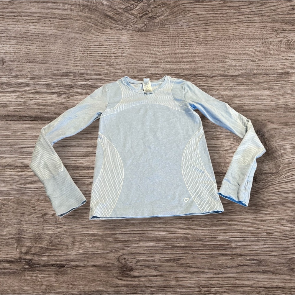 Gap Fit Motion Women’s Long Sleeve Blue Athletic Top Size XS